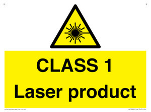 CLASS 1 Laser product